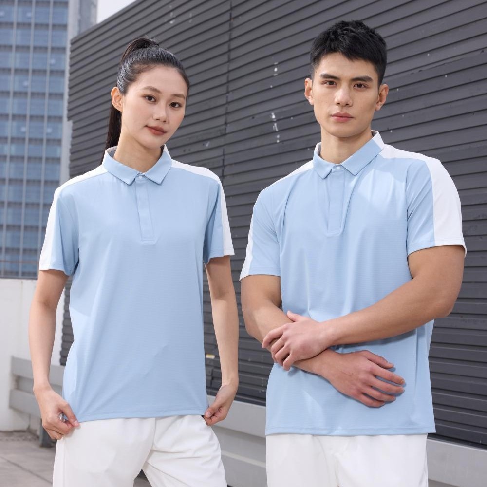 Quick-drying Half-open Short-sleeved Running Top Sports Men's Half-zipper Training Lel Summer Training Sports Tennis Suit