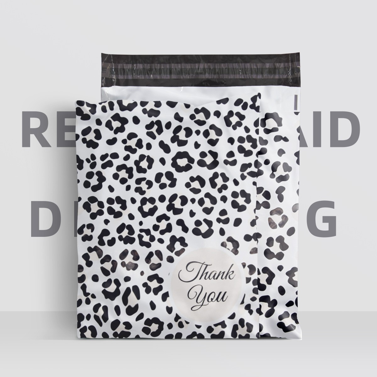 표범무늬-25.5*33+4cm; [100개/팩]