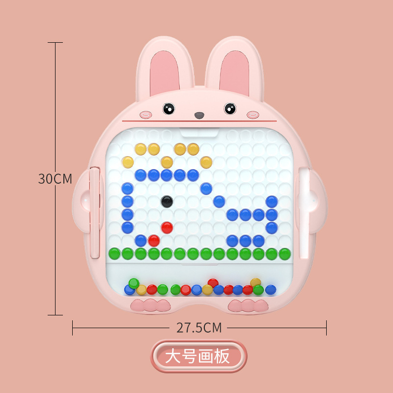 Venta caliente transfronteriza lindo conejo pluma magnética tablero de dibujo pluma de control magnético bebé iluminación juguetes educativos para niños venta al por mayor caliente