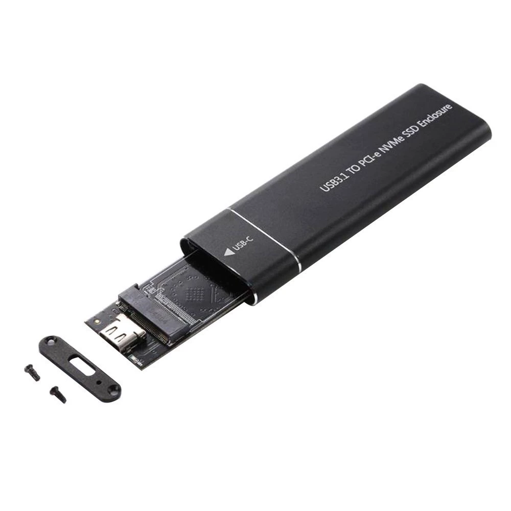 M.2 NVME hard disk box USB 3.1 Type-C M-Key PCI-E solid-state mobile hard disk box aluminum alloy