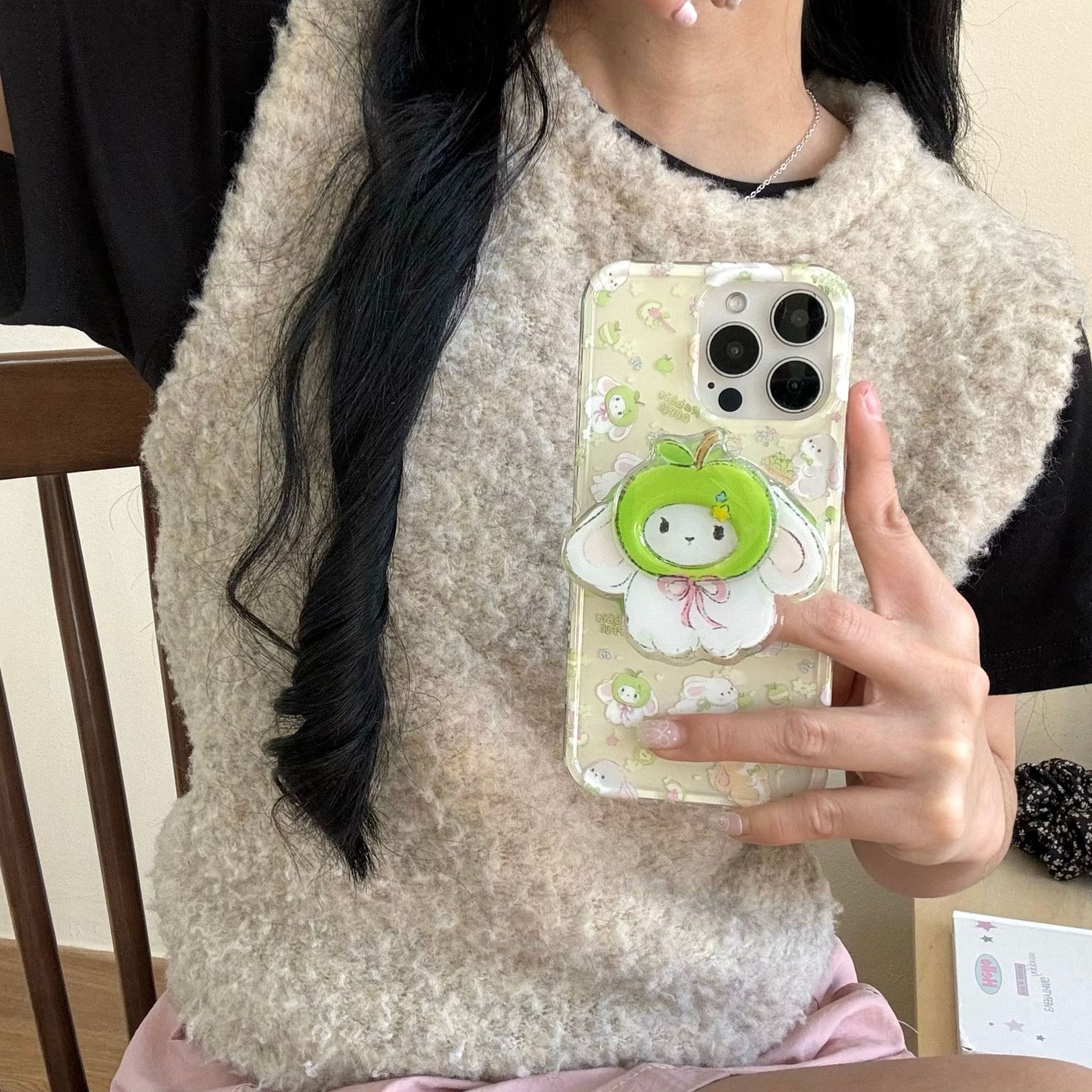 Cute West High Bottom Green Apple para iPhone15/16 Funda para teléfono móvil 14Pro Cartoon 16ProMax Pareja 13