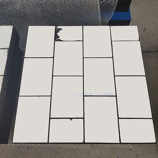 Qitai three-in-one ceramic lining plate coke plant chute anti-wear rubber ceramic vulcanized wear-resistant lining plate
