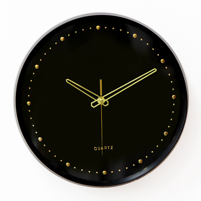 De una sola pieza de entrega Rosa Reloj de pared reloj de cuarzo mudo reloj redondo sala de estar dormitorio Estilo nórdico simple moderno