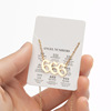 2024 women's new angel lucky digital pendant necklace fashion 000-999 stainless steel retro necklace