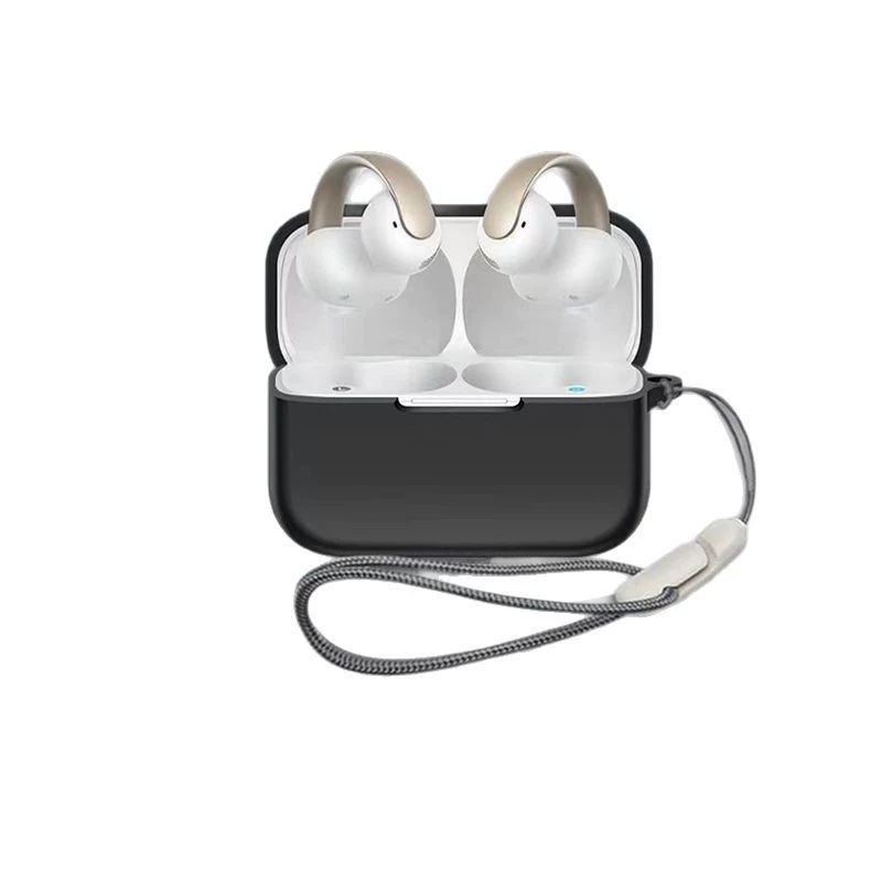 Корпус наушников Soundcore AeroCLip, однотонный силиконовый защитный нейлоновый чехол с болтами