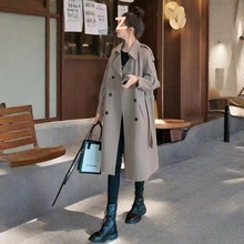 气质薄风衣女中长款2025春秋装新款韩版显瘦夹克上衣宽松大衣外套