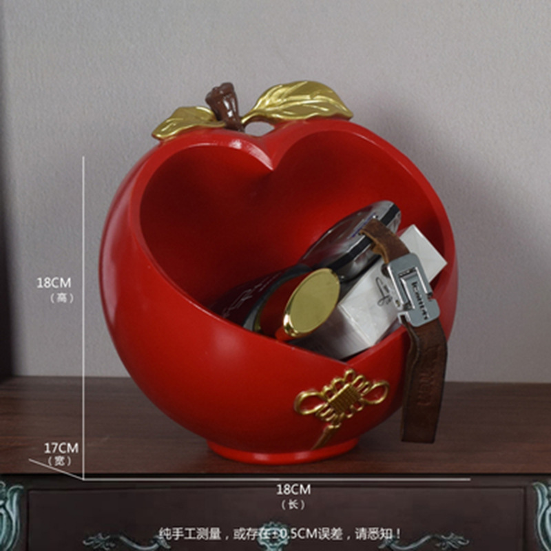 ヨーロッパスタイルの新築祝いのキー収納装飾品玄関デスクトップキャンディーリモコン収納ボックス靴キャビネットの装飾|undefined