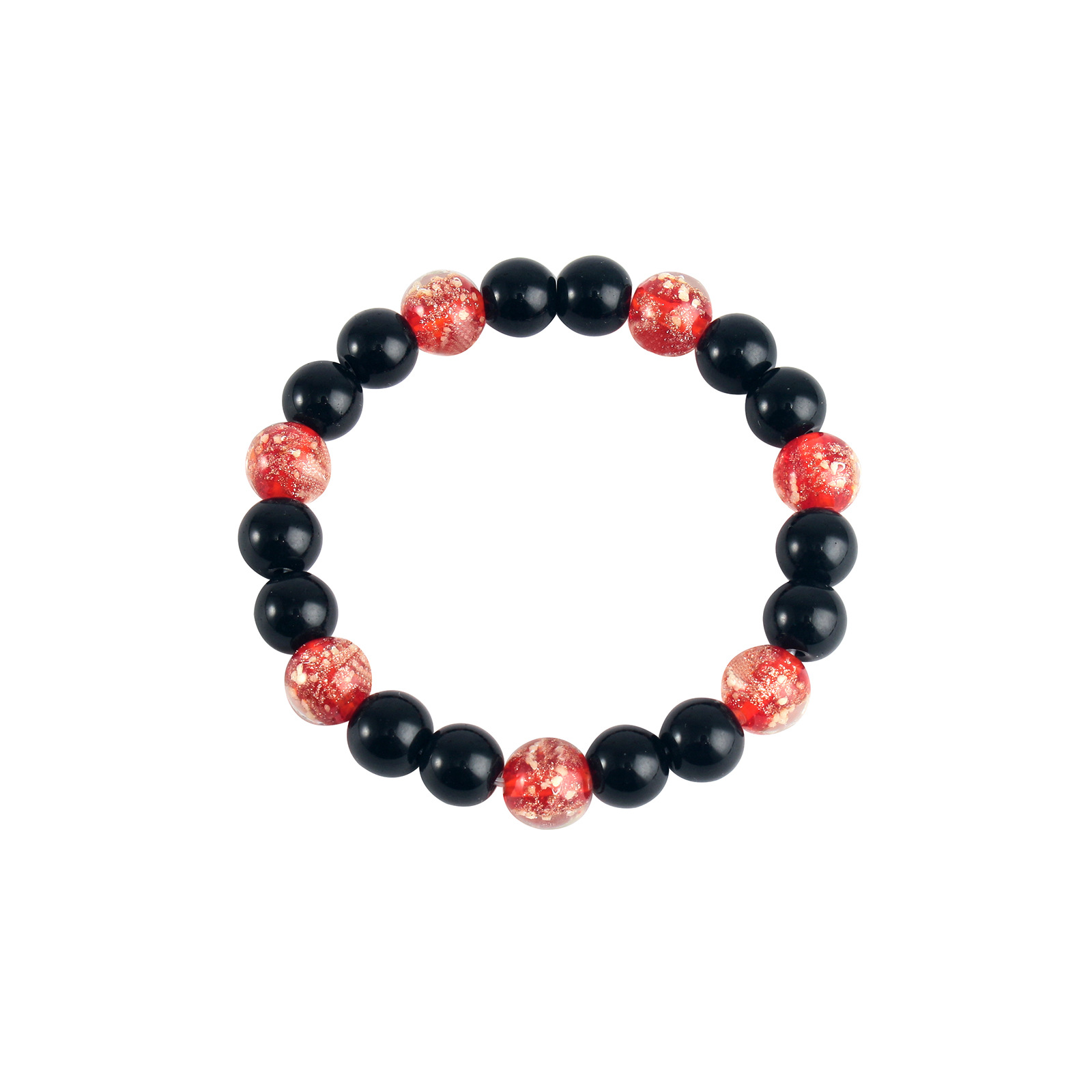 Nouvelle Mode Bracelet De Perles De Verre De Sable Lumineux Hommes display picture 2