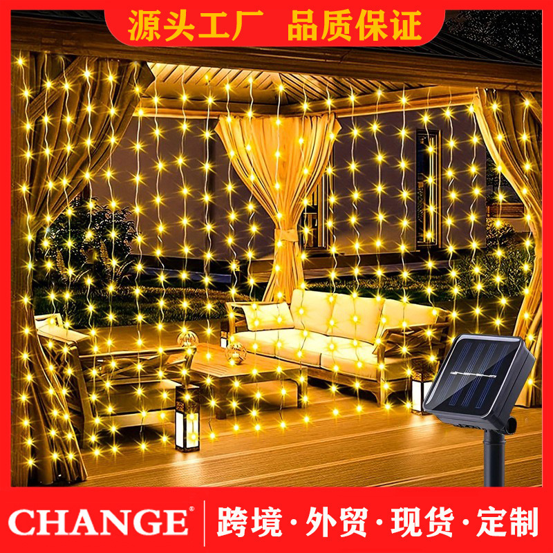 Cross-Border LED copper wire curtain light string USB Christmas decoration star fairy light color string light solar copper wire light
