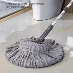 免手洗拖把家用自擰水擠水2024新款旋轉型懶人一拖淨拖布地拖神器