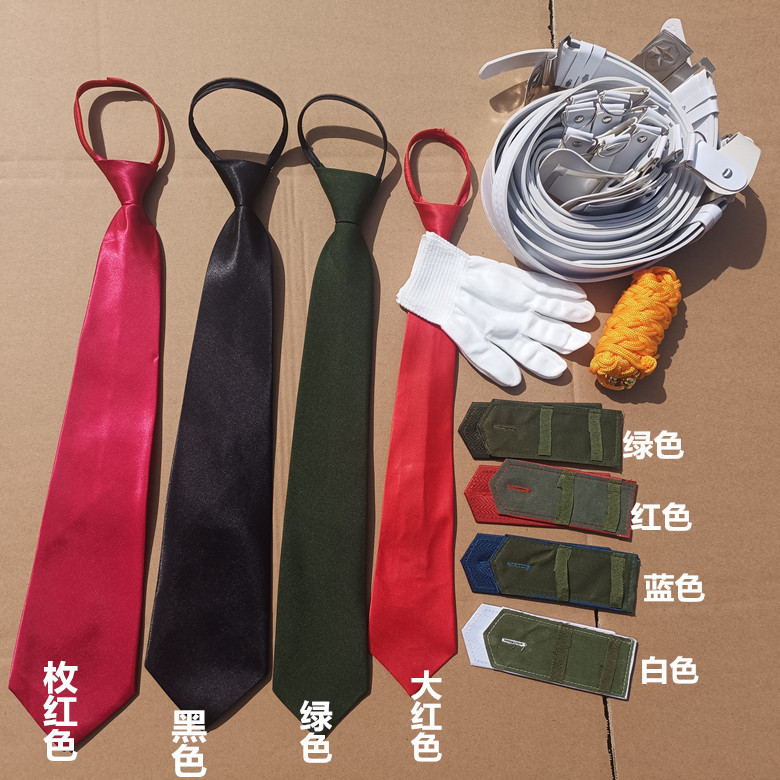 Flag Lifter Clothing Accessories Shoulder Tie Band Accessories Tie Black Red Army Green Tie Band epaulettes Gloves