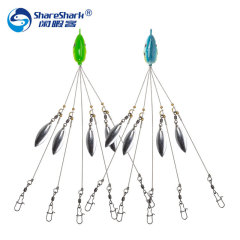 Lure Baits Alabama Swarm Rig 18g with Flashing Red Green Blue Fake Fish Baits 5 Colors