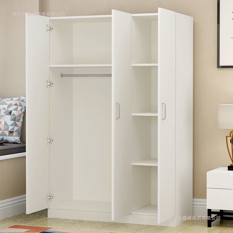 Wardrobe Storage Modern Simple Simple Solid Wood Small Cabinet for Rental Housing Home Bedroom Wardrobe