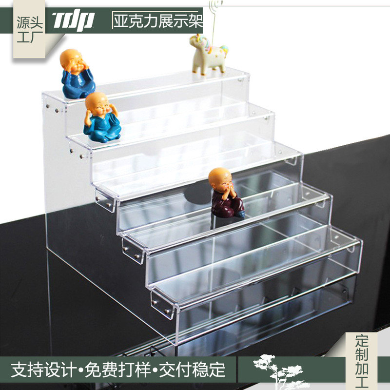 Acrylic Nail Polish Display Rack Multi-Layer Transparent Lipstick Display Rack Nail Salon Eye Shadow Palette Cosmetics Storage Rack