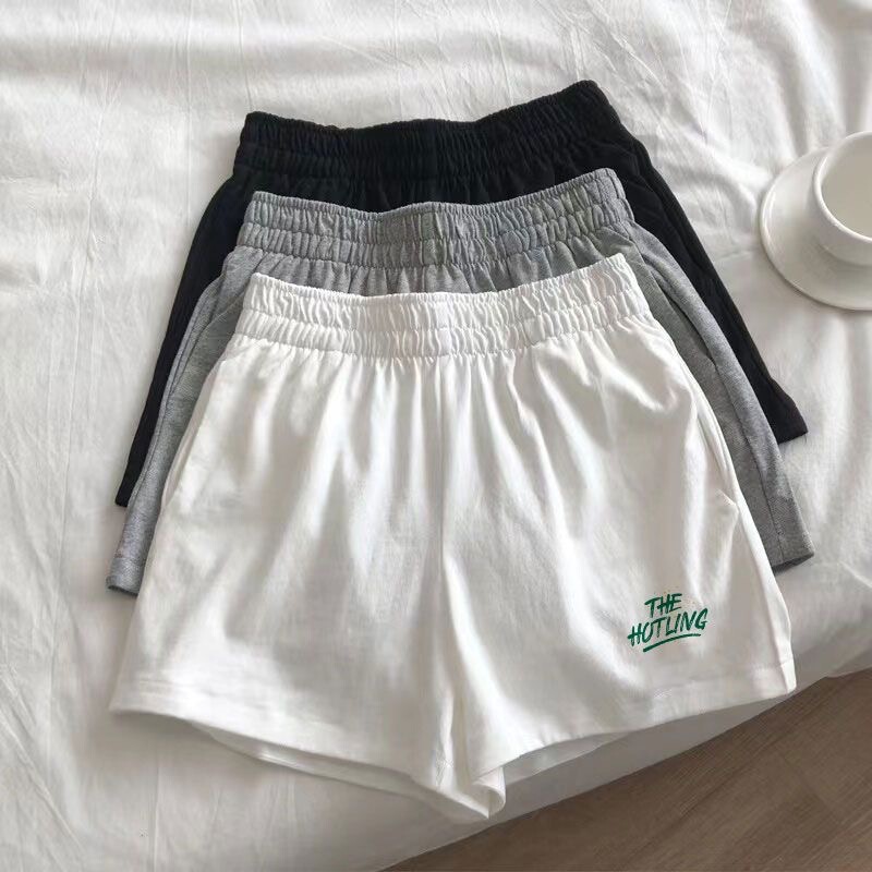 Pajama Pants Women's Cotton Shorts Summer Pants Summer Thin Double Pocket Loose Home Pants Outer Wear plus size
