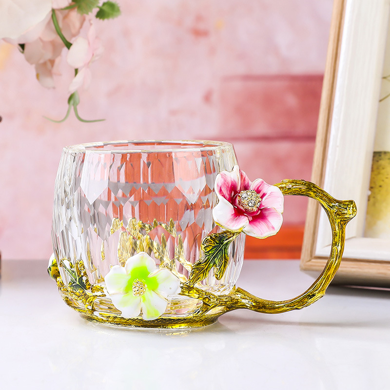 베고니아 꽃 80ml 작은 찻잔