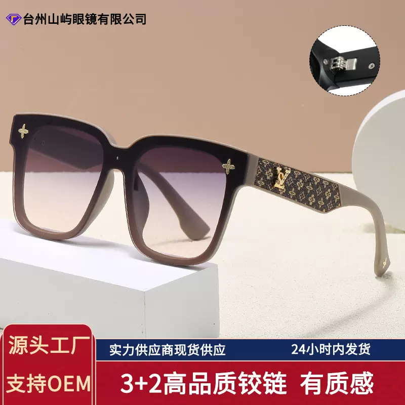 2025跨境新款太阳镜方框轻奢时尚潮流墨镜女大脸显瘦高级感街拍