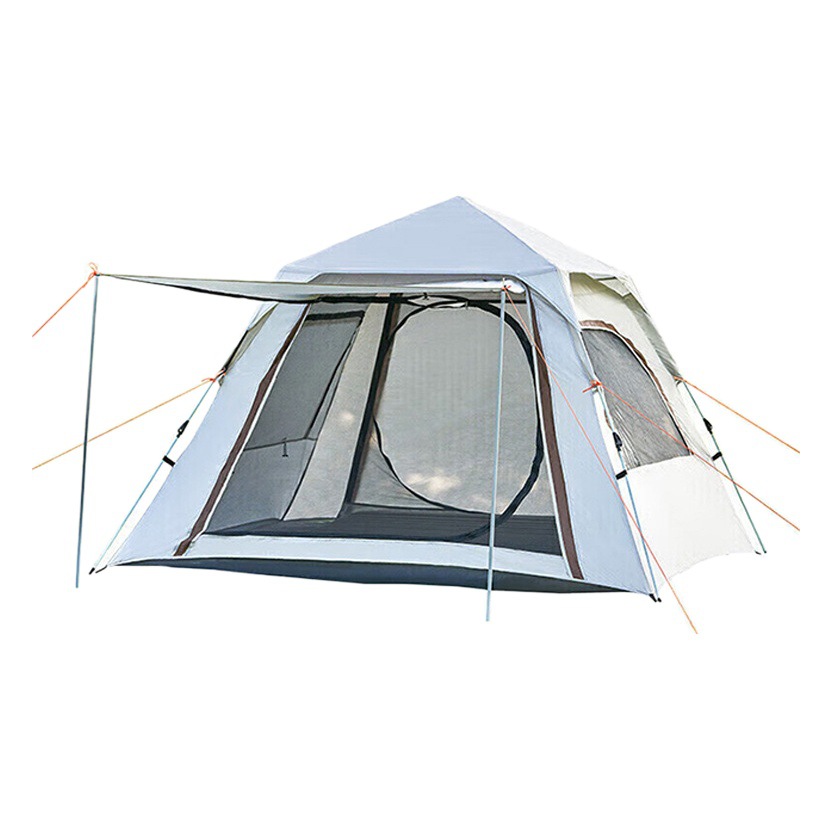 Tienda dosel dos en uno al aire libre portátil plegable equipo de camping conjunto completo espesado recubierto de plata protector solar tienda de campaña