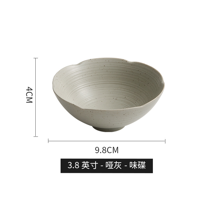 Sopa casera creativa tazón de fideos de desayuno yogur tazón de avena hotel restaurante de cerámica nórdica tazón de arroz estilo japonés