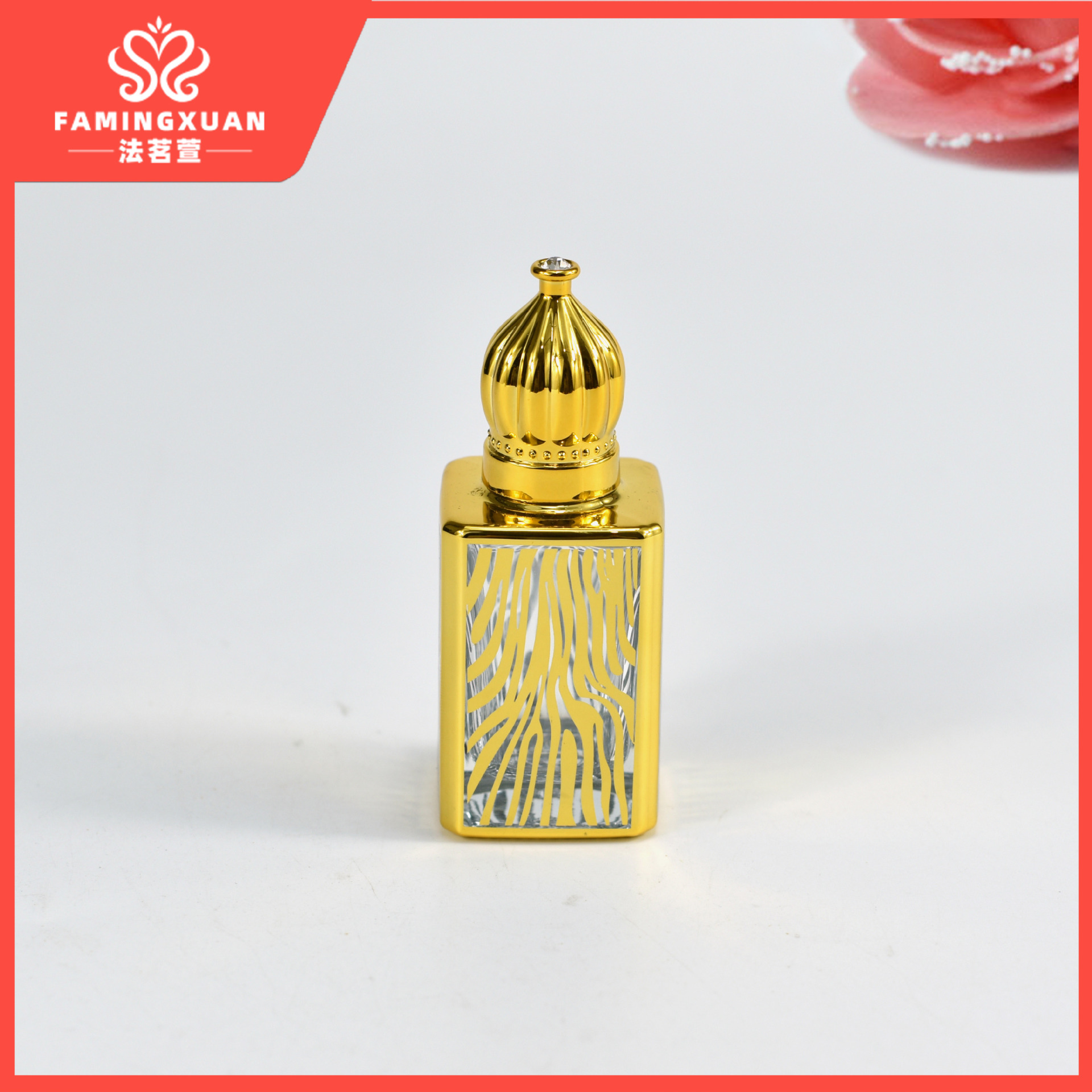 Botella de perfume faimingxuan sub-embalaje botella vacía perfume a granel botella vacía 15ML bola de cristal de perfume botella vacía