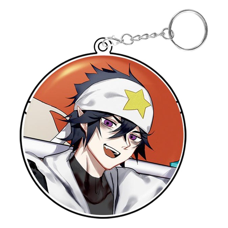 The diffuse key ring transparent Yum protective cover is suitable for 54 58 75mm round badge storage display cover