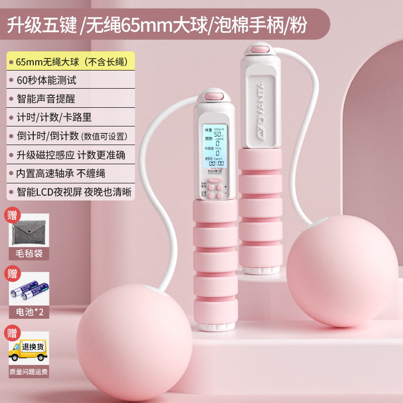 65mm 큰 공 무선/핑크 및 흰색