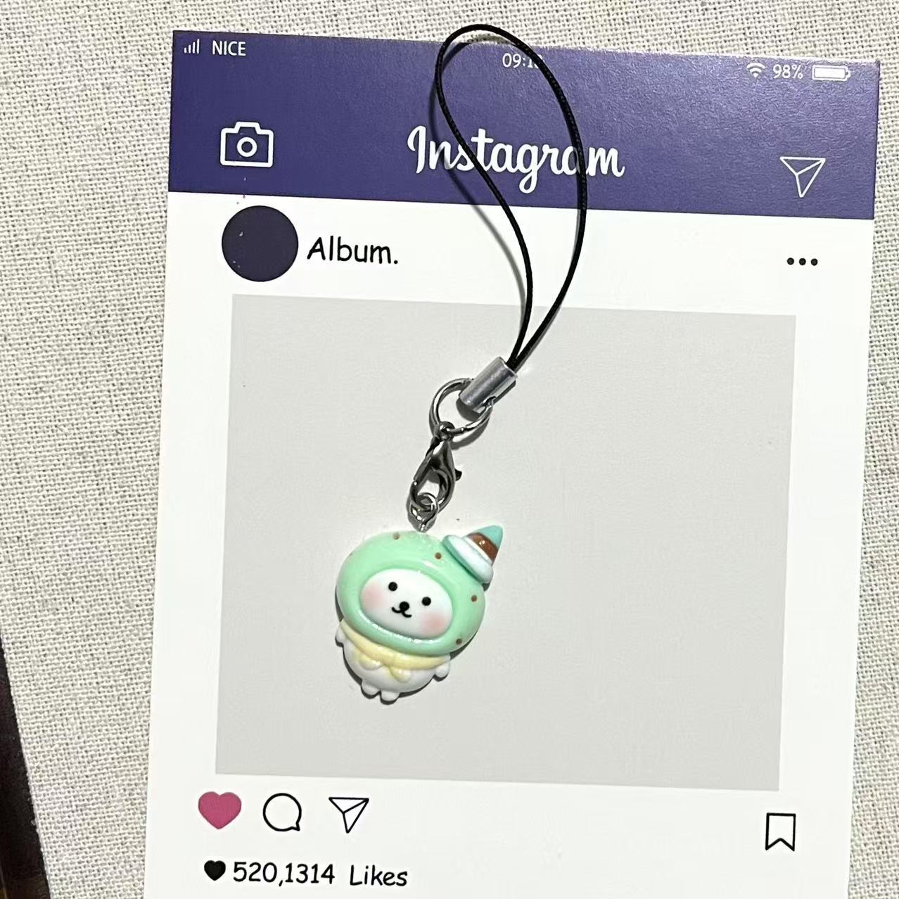 cute self-mocking bear mobile phone pendant girlish bag cartoon hanging ornaments ornament accessories student girlfriend gifts
