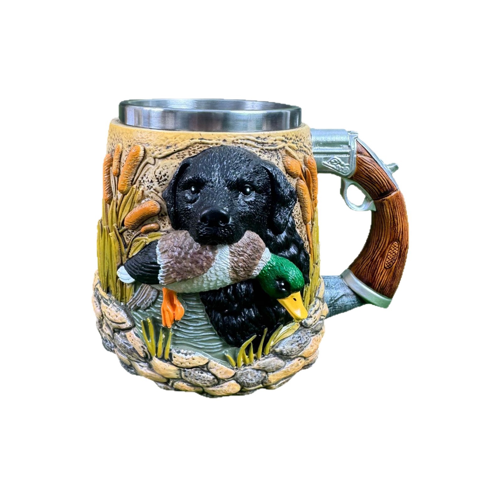 Cross-border Dual Dragon Collector 's Mug Retro Caza de perro Duck Coffee Mug Hunter