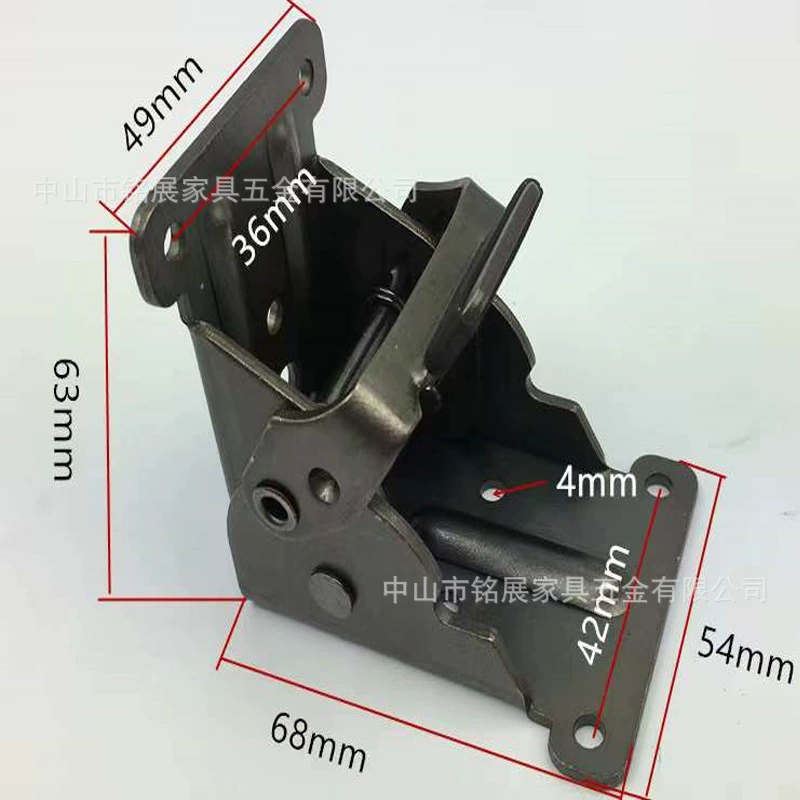 Coffee Table Folding Hinge - Invisible Furniture Hardware, 90° Self-Locking, MingZhan