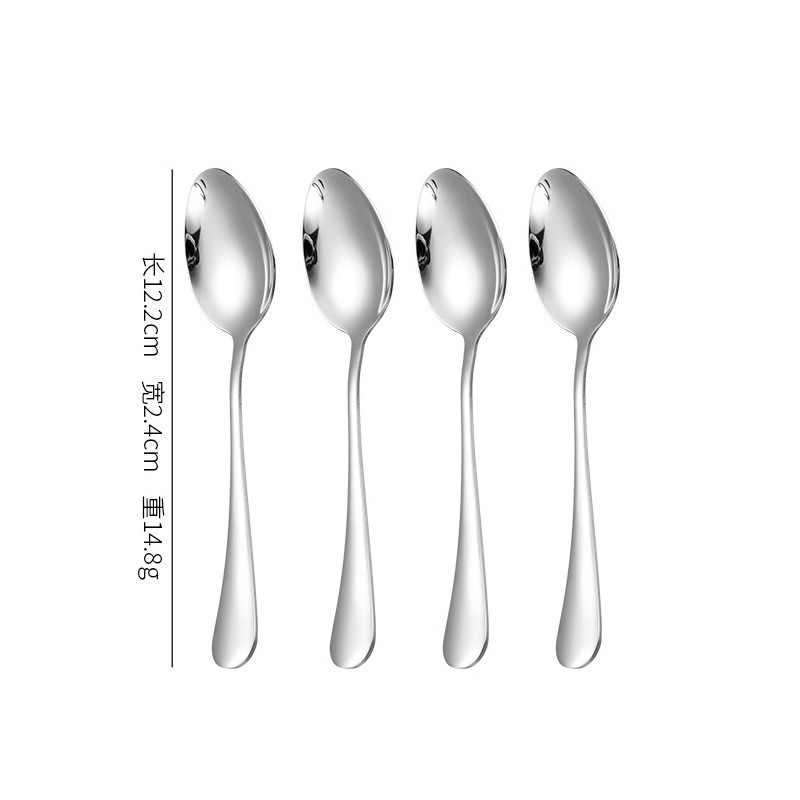 スプーンのステンレススプーンの長い柄の家庭用の厚いスプーンのスープの食事用の卸売りのスプーンの韓国式のかわいいスプーン|undefined