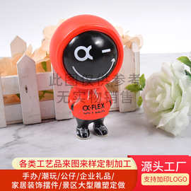 厂家定制合成树脂公仔动漫卡通玩具手办盲盒现代简约桌面摆件