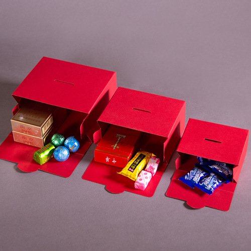 2024 New Creative Portable Wedding Candy Box Chinese Wedding Candy Box Wholesale Premium Empty Box Wedding Candy Bag