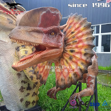 仿真机械电动恐龙模型双冠龙 自贡恐龙之乡 国际恐龙工厂华龙制作