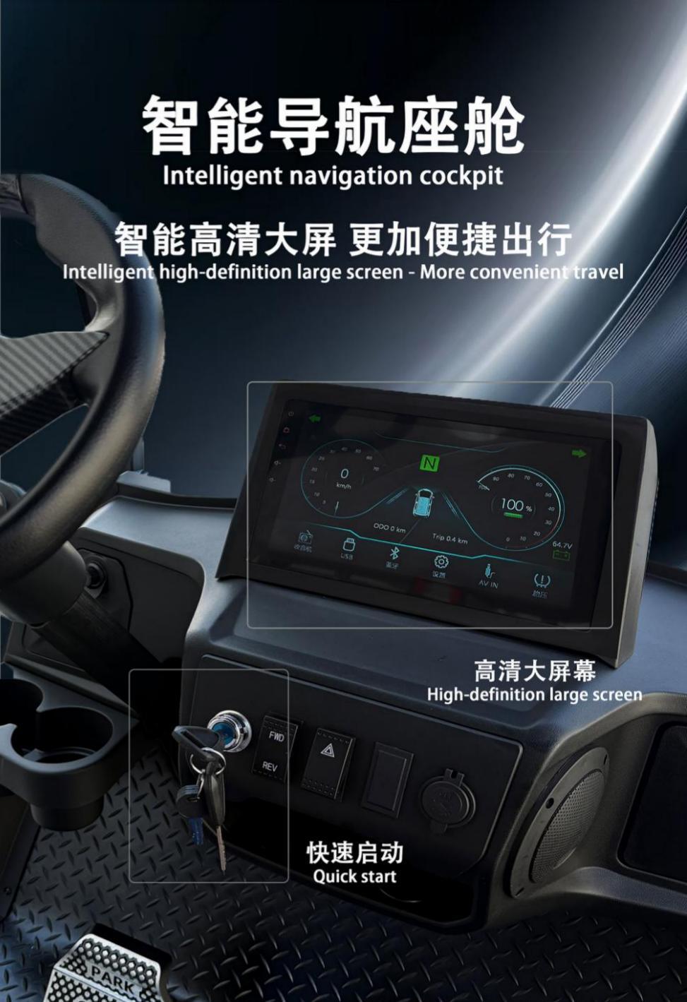 New golf cart with 5-year cross-border warranty, dual-arm front suspension, split rear axle, exclusively supplied for foreign trade