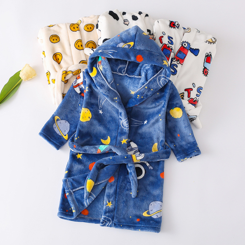 children's demi-season bathrobe