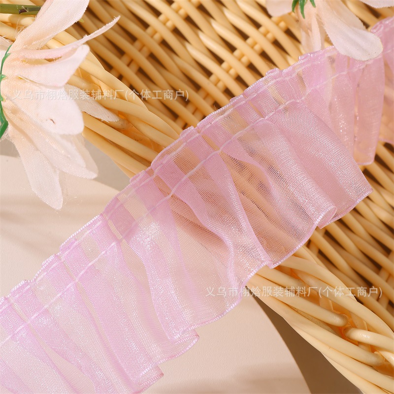 연보라색 두꺼운 가장자리 4cm (40m / 스트립)