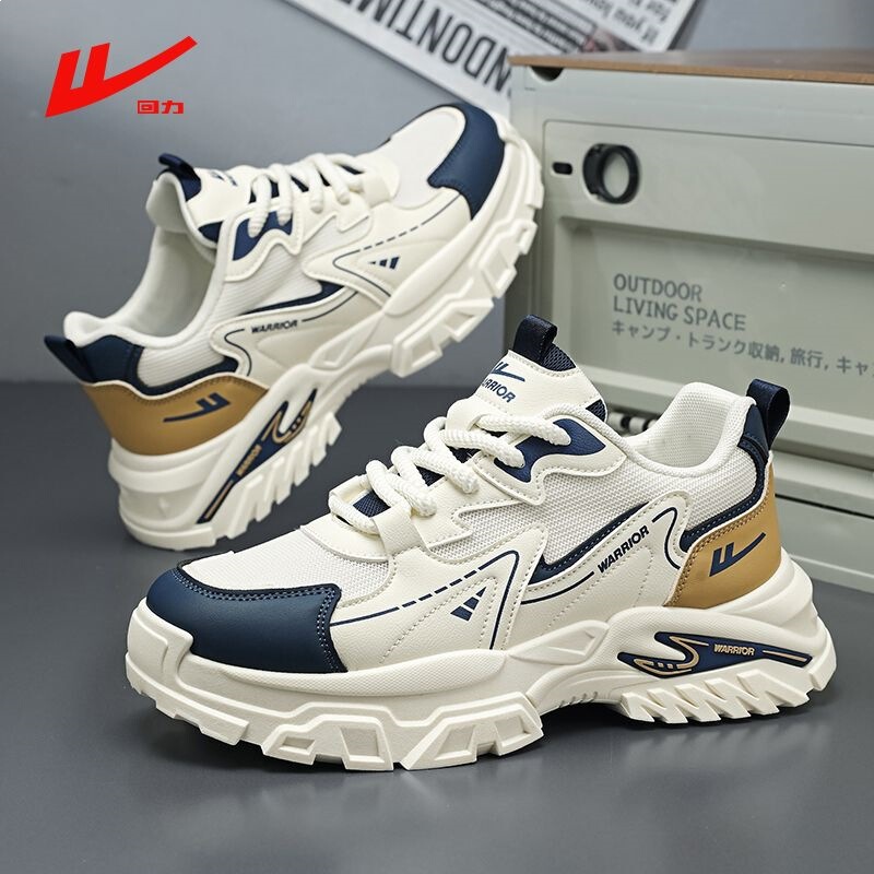 Warrior2026 Authentic Men's All-Season Dopamine Thick-Soled Height-Increasing Trendy Dad Shoes with Rocking Sole Warrior2026 Authentic Men's All-Season Dopamine Thick-Soled Height-Increasing Trendy Dad Shoes with Rocking Sole