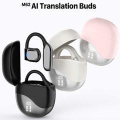 スマート翻訳BluetoothイヤホンAI-M62 OWSスマートオープン型ワイヤレスイヤホン大容量プライベートモデル在庫あり