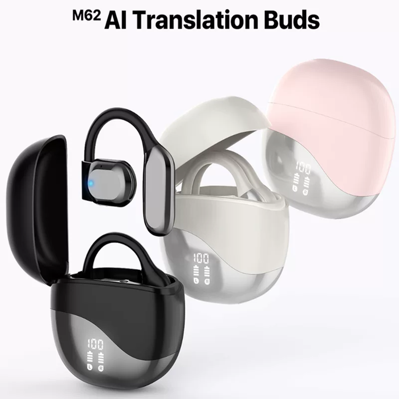 Интеллектуальное переводческое Bluetooth-гарнитура AI-M62 OWS умный открытый беспроводной наушник большой ёмкости приватная модель