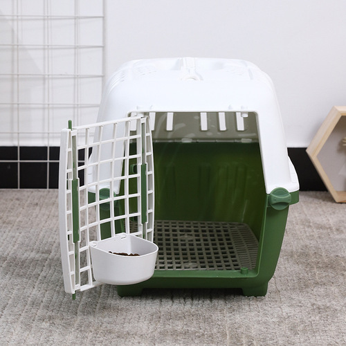 Small Pet Travel Carrier, Portable and Breathable Plastic Pet Carrier for Cats, Detachable Handheld Aviation Pet Bag