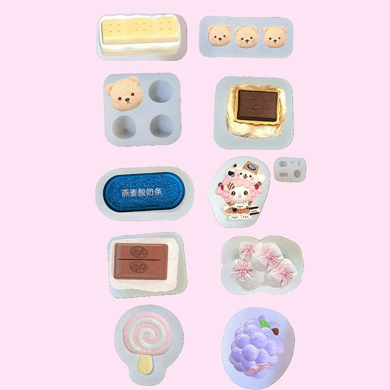 Силиконовая форма для сэндвича с медведем, печенье, сделай сам, ароматерапевтическая свеча, форма для мусса, торта