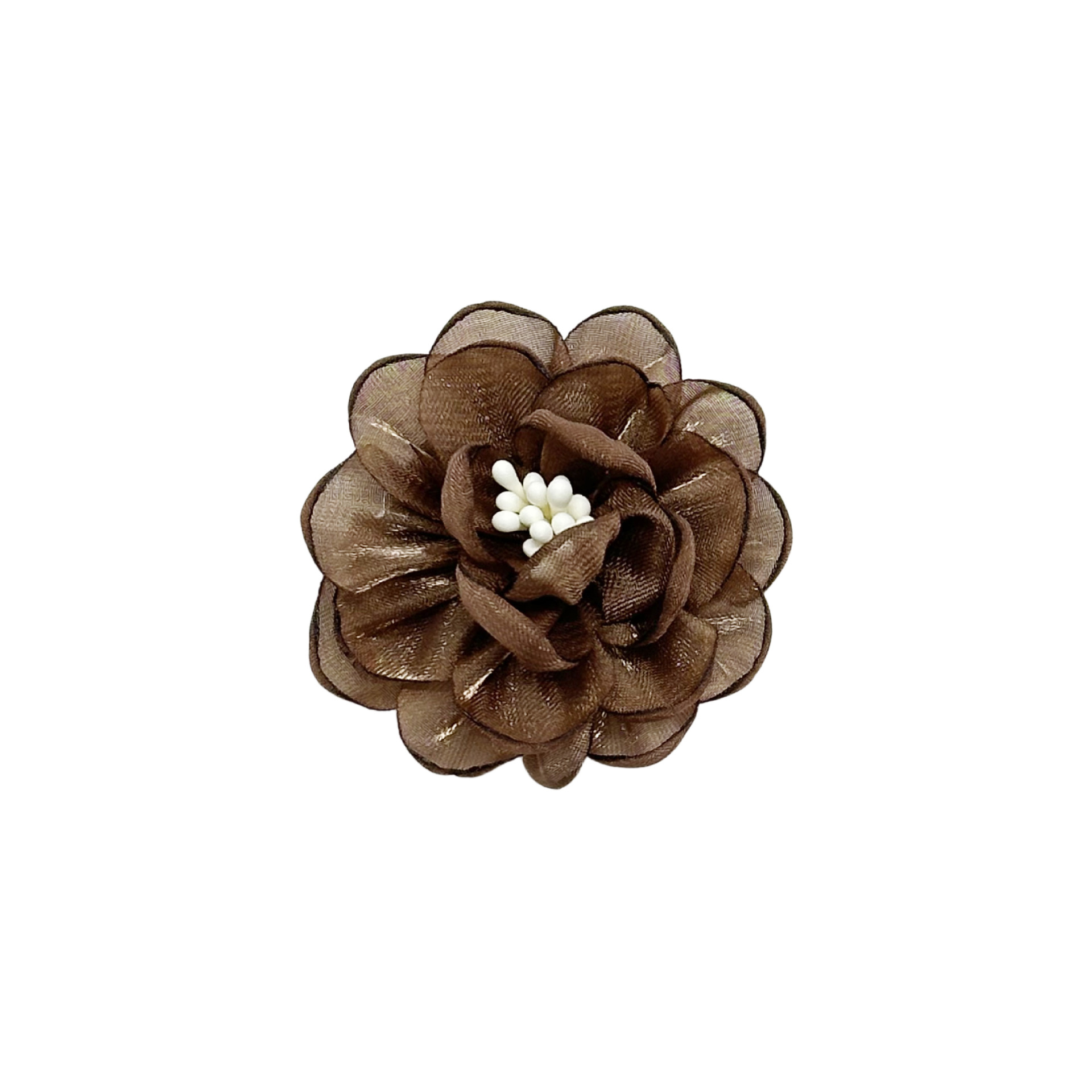 5 flores de tela de perla hermosa moda estereoscópica en blanco y negro accesorios de la habitación de tela pegada ropa bolsa accesorios para el cabello image 11