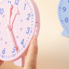 Teaching clock model for primary school students in first and second grade children's understanding of time teaching aids mathematics three-hand linkage clock table