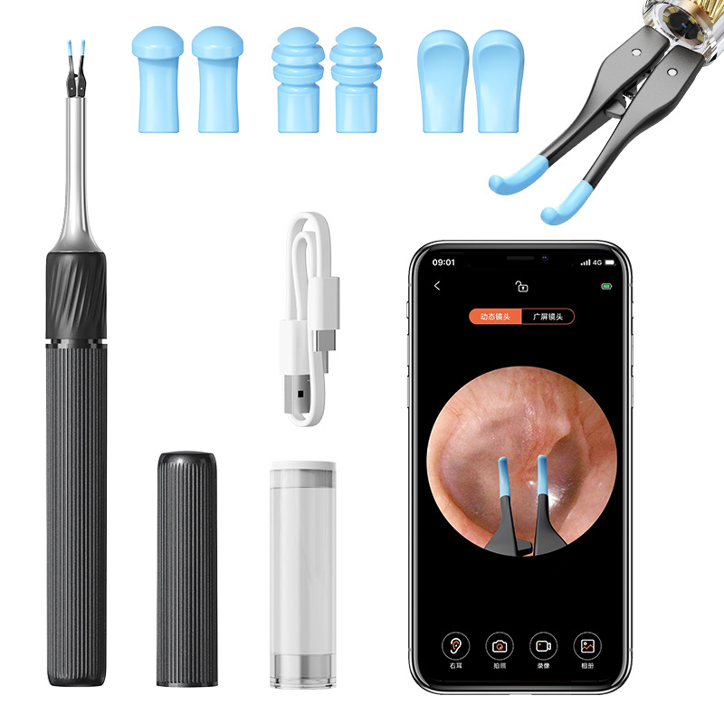 S5-B 귀이개 검정색(중립 영어 색상 상자)