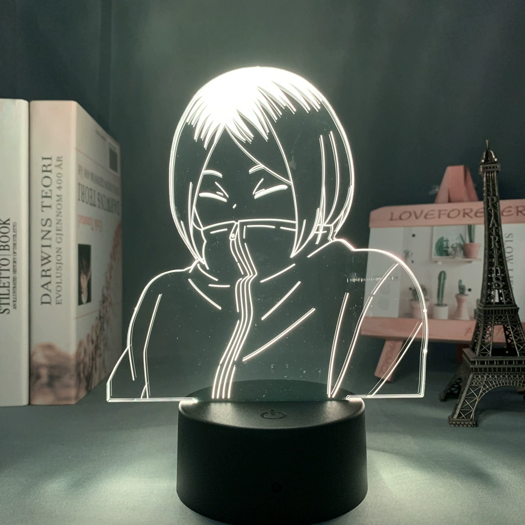 Акриловая ночная LED-лампа с волейболом, минифигура, 3D, подарок на день рождения