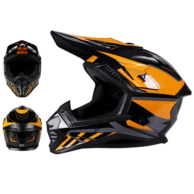 Mountain Road Off-Road Motorcycles, Suitable for: Motosiklet kaskı (dəbilqə) - 601-lightning-yellow-s53-54