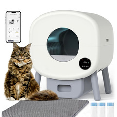 国境を越えた新型自動猫トイレの外に猫砂盆が飛び散るのを防ぐワンクリックでシャベルを掃除する電動知能猫砂盆卸売り