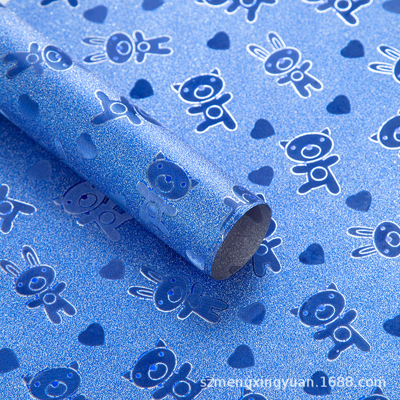 Dibujos animados azul oscuro; papel de arena de color 50*70cm
