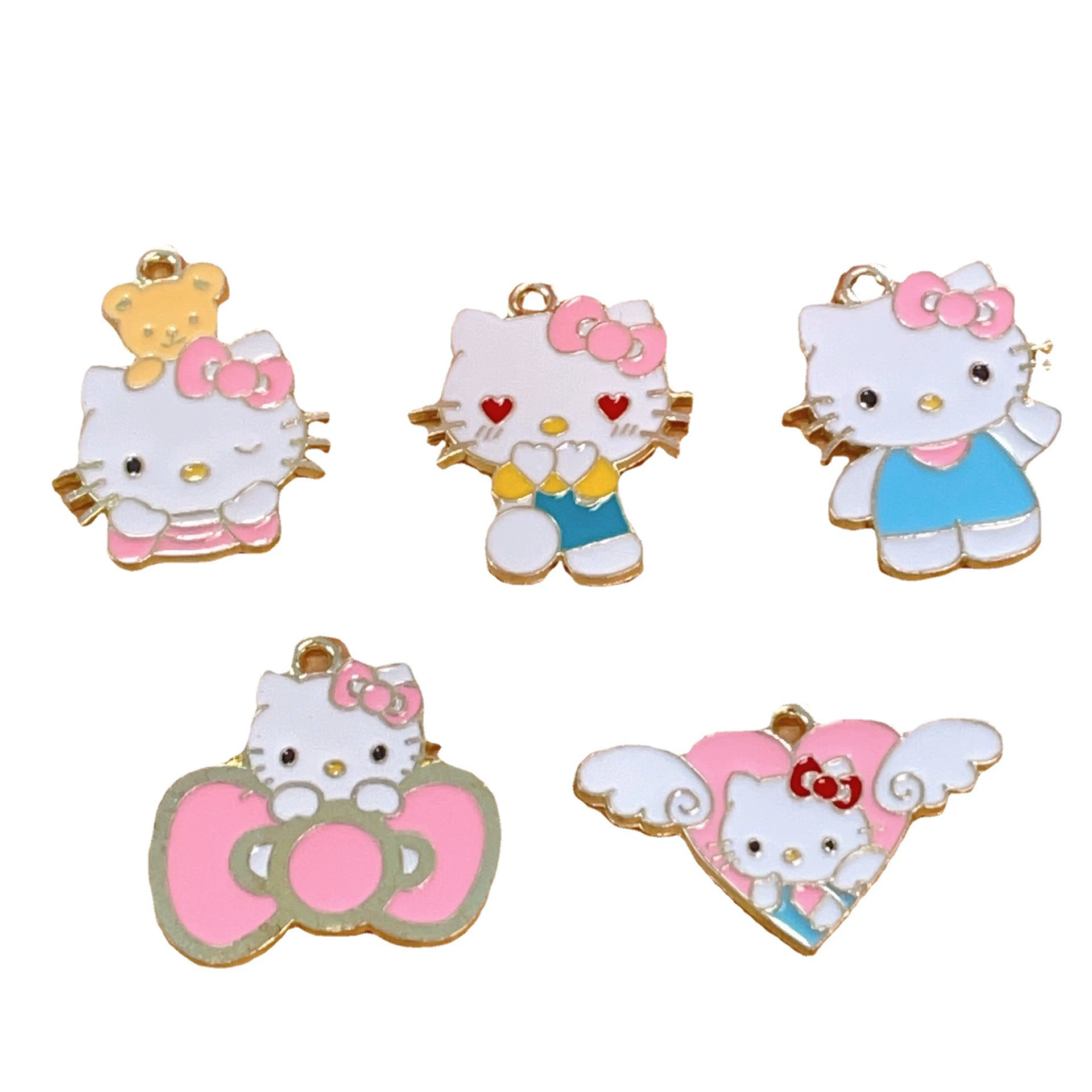 Hello Kitty, модный милый аксессуар, браслет бренда, ожерелье, брелок, подвеска, DIY, коллекция 2023