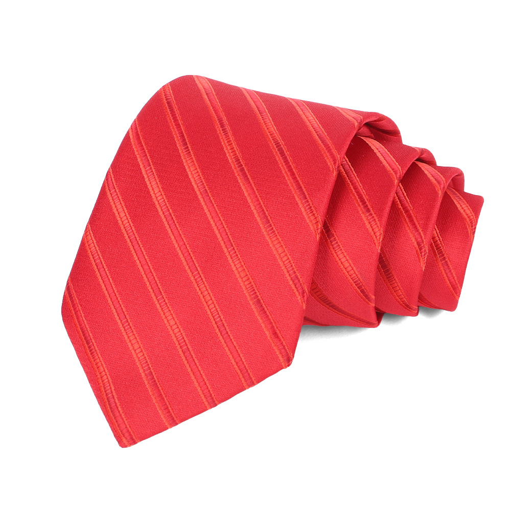 Corbata de hombre 8cm para hombre, bordado jacquard de alta calidad para hombre, corbata de negocios, corbata de seda de poliéster, fábrica al por mayor